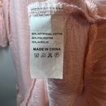 Missguided Pom Pom Crochet V-Neck Cover-Up Dress Swim Peach Open Tie Back Lightweight Large Photo 12