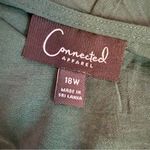 Connected Apparel Plus Size V-Neck 3/4-Sleeve Sheath Dress Green Women’s Sz 18W Photo 6