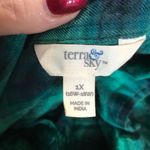 Terra & Sky Terra Sky Plus Size Button Up Long sleeve Shirt Photo 4