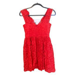 Amanda Uprichard Red Lace Sleeveless Dress Silk Size Small Photo 1