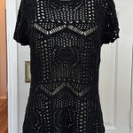 Live and let live Y2k crochet short sleeve top Photo 0