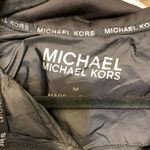 Michael Kors women’s black down jacket sz M winter long career preppy *wear Photo 1