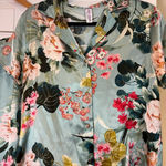 Lilac and London Floral Pajama Set in Light Blue Photo 1