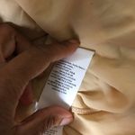 Nissa Cream Silk Lace Ruffle Sleeveless Dress NWT Tan Size 4 Photo 5