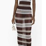 Jacquemus La Robe Sognu Wiggle Maxi Dress in Multi-Blue 38 4 6 New Womens Pencil Photo 9