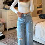 H&M  Loose Straight Jeans Photo 0