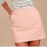 Lulus  Harley blush pink vegan leather mini skirt Photo 0