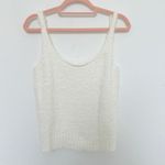 SKIMS Top Womens L/XL Bone Cozy Knit Tank Loungewear Plush Scoop Neck Soft Photo 4