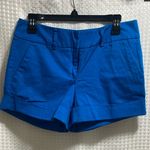 NEW YORK & COMPANY Electric Blue Cuff Shorts Mid Photo 0