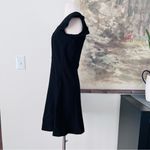 Gap  Button-Front Flare Dress in Black Size XS $70 Photo 3
