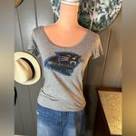 PINK - Victoria's Secret Sequin Carolina Panthers Pink XS Grey Tee Photo 2