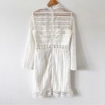 Bardot  Vivian Long Sleeve Mini Dress in Ivory Photo 5