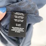 Helmut Lang NEW Gathered Silk Midi Cami Dress Geometric Scarf Blue Women's S Photo 8