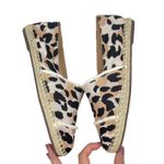 Schutz  Ohanna Leopard Print Canvas Espadrilles Slip On Neutal Size 10 Photo 7