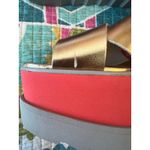 Free People  Kate Rose Gold Platform Wedge Disco Sandals Size: EU 39 US 8 Photo 4