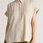 Quince  Beige Button-Down Shirt Photo 0
