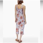 Aritzia Wilfred Chianti Jumpsuit Floral Sleeveless Crop Wide Leg Purple SIZE S Photo 2