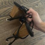 Katy Perry black irisia strappy wooden block wedge heel sandal Matte Black Photo 6