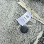 Anthropologie Lucy and Laurel Floral Wool Blend Coat Jacket Cream Gray Button Front Size Large Photo 2