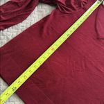 Absolutely Famous Women's Sweater with Sheer Textured Puffy Sleeves V-neck M Photo 3