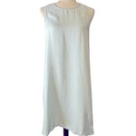 Chelsea & Theodore Tencel Swing Dress Windowpane Plaid Sleeveless NWT Large Blue Photo 1