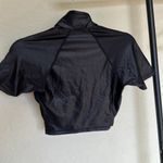 SKIMS  Swim short eleven top with‎ zip-up front, color onyx size S black NWOT Photo 1