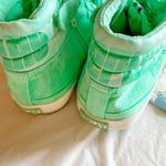 Replay women's 37 EU spring pistachio puffer ankle Velcro zip up canvas sneakers Green Size 6 Photo 5