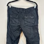 Ralph Lauren Rugby Womens Pants 2 Cotton Black Utility Cargo Zip Motto Slim Photo 8