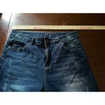 SheIn Jeans Adult Women's Large Blue Denim Boyfriend Distressed Mid Rise Casual Photo 5