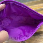 Clinique  Purple Butterfly Print Cosmetic Makeup Bag 8.5 x 5 inches Photo 5