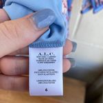 A.L.C. NWT  Behati Dress Pleated Long Sleeve Cocktail Asymmetric Blue/Red Multi 6 Photo 10