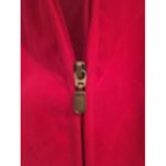 kim rogers  Women's Collared Vest Zip Up Size Large Red Photo 1
