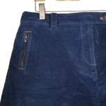Brooks Brothers  Women's 8 Blue Corduroy Pleated Mini Skirt Photo 2
