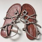 Arizona Jeans Arizona Jean Company Women's Jewel Embellished Sandals Sz 7 Photo 2