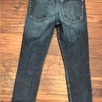 frame denim  Le High Skinny Blue Heren Raw Hem Crop Distressed Jeans Size 24 EUC Photo 3