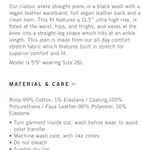 Abercrombie & Fitch Mixed Fabric Ultra High Rise Ankle Straight Jean Photo 4