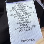 Loft Ann Taylor  black and grey cropped wool-blend peacoat / XS / EUC Photo 2