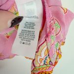 Aerie NWT  Floral Cropped Swing Tank Top Metallic Pink Size Medium M NEW Photo 7