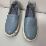 Vince Camuto Sneakers Womens 8.5 M Abbinna Blue Leather Slip On Platform Shoes Photo 1