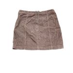 Free People Women's  Brown Corduroy Mini Skirt Zip Back‎ Size 8 Photo 2
