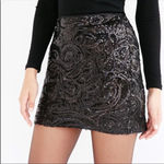 Silence + Noise  NWT brown sequin party mini skirt Photo 1