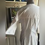 Vintage Luelle zipper front white turquoise beaded western dress, size small Photo 8