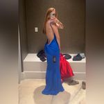 Custom Backless Blue Prom Dress Size XS Photo 1