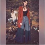 Free People Rare Vintage Super Wide Leg Jeans Size 6 Photo 3