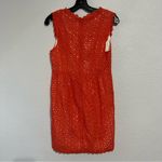 MM Couture  Eyelet Fit & Flare Dress in Coral Size Medium Photo 7