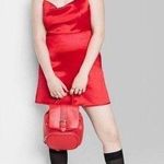 Wild Fable  red satin slip dress Photo 0