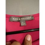 Kate & Mallory  Pink Long Sleeve Corset Waist Long Dress Size Small Photo 4