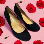 Marc Fisher Womens Shoes Sz 8 M Black Heels Rounded Toe Platform Pumps Photo 0