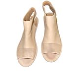 Clarks Unstructured By Clark’s Wynnmere Abie Tan Sand Nubuck Wedge Open Toe Comfort 8 Photo 1