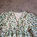 Max Studio Mad Studio Green/Cream Floral Dress SIZE M Photo 1
